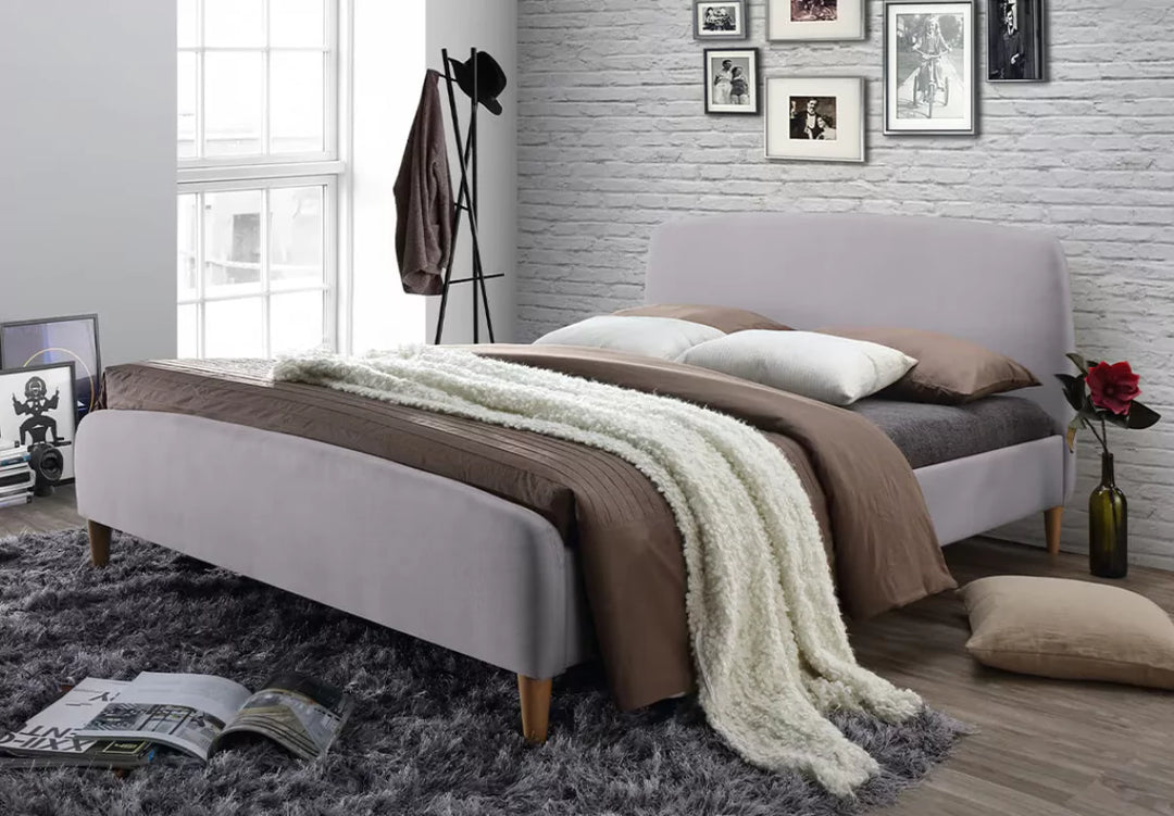 Time Living Geneva Bed Frame Light Grey