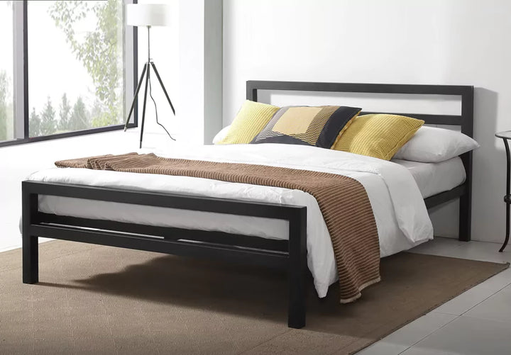 Time Living City Block Bed Frame Black