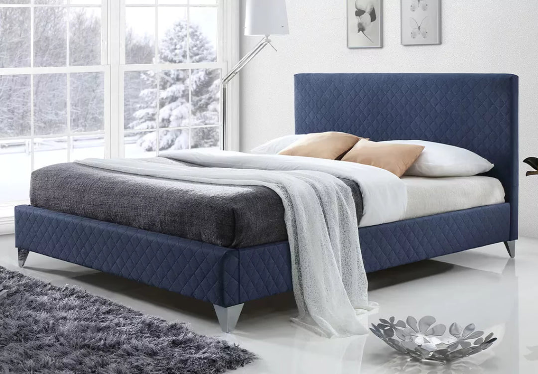 Time Living Brooklyn Bed Frame Blue