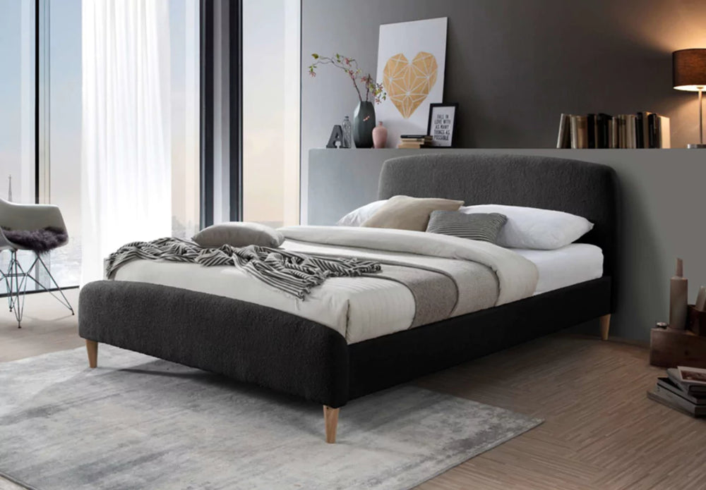 Birlea Otley Fabric Bed Frame Charcoal