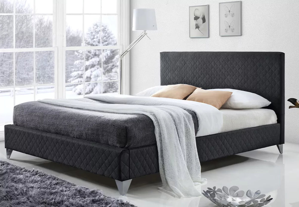 Time Living Brooklyn Bed Frame Dark Grey