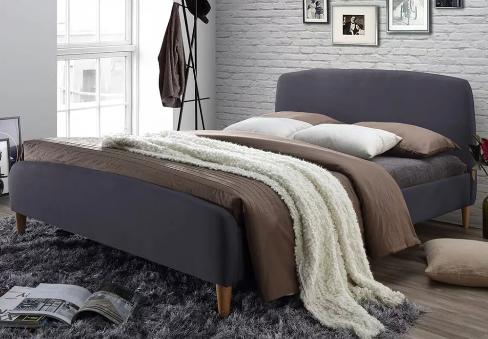 Time Living Geneva Bed Frame Dark Grey