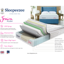 Load image into Gallery viewer, Sleepeezee Jessica 2200 Plush Mattress
