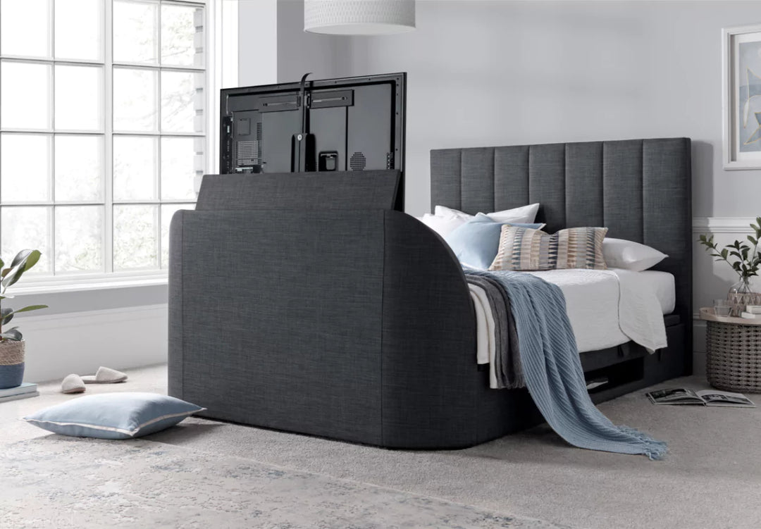 Kaydian Medway TV Ottoman Bed Frame Pendle Slate