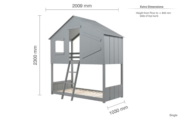 Birlea Safari Wooden Kids Bunk Bed