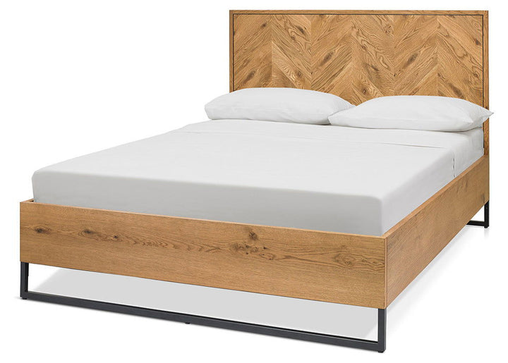 Bentley Riva Rustic Oak Panel Bed Frame