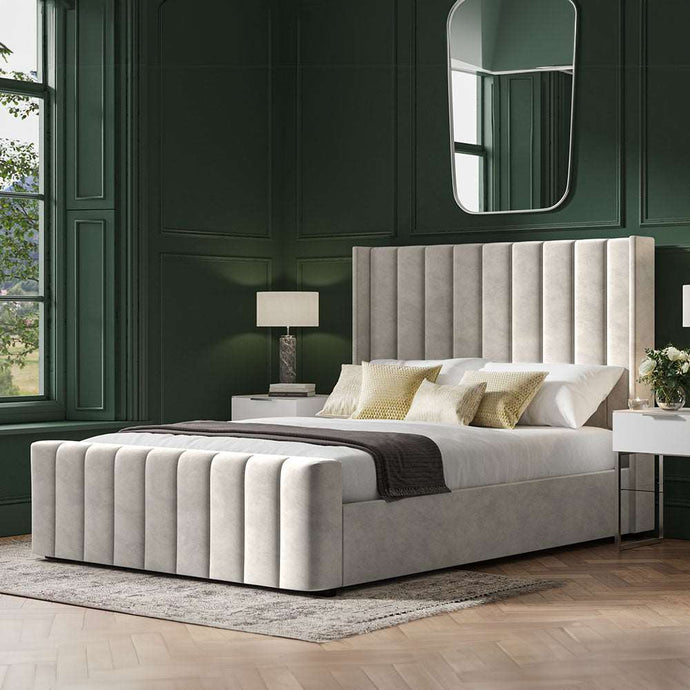 Emporia Kilworth Ottoman Bed Frame Light Grey