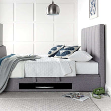 Load image into Gallery viewer, Kaydian Medway TV Ottoman Bed Frame Marbella Grey
