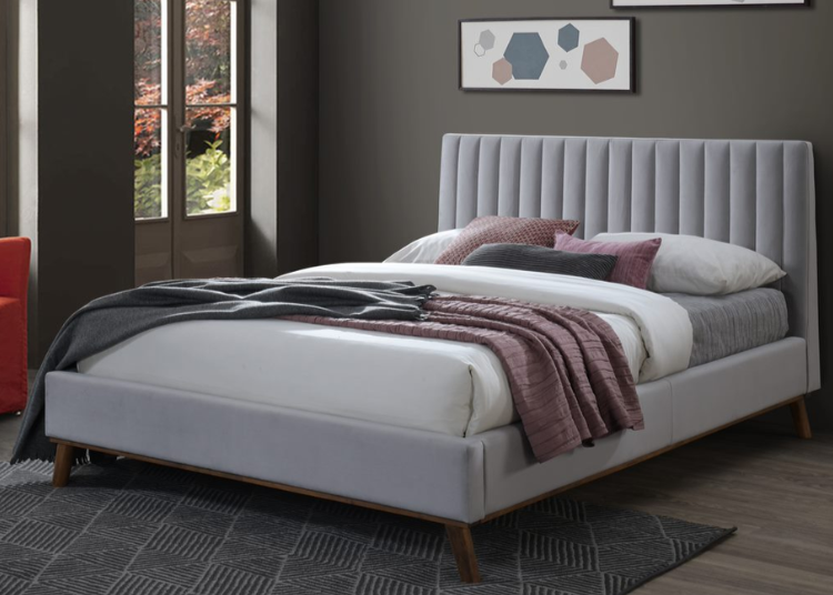 Time Living Albany Bed Frame Light Grey