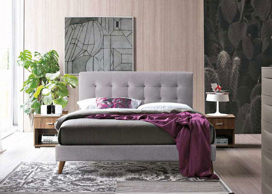 Time Living Novara Bed Frame Light Grey