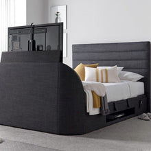 Load image into Gallery viewer, Kaydian Appleton TV Ottoman Bed Frame Pendle Slate
