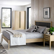 Load image into Gallery viewer, Bentley Rimini Aged Oak and Weather Oak Bed Frame
