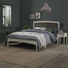 Load image into Gallery viewer, Bentley Whitby Scandi Oak and Soft Grey Bed Frame
