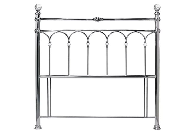 Bentley Krystal Antique Nickel Headboard