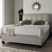 Load image into Gallery viewer, Kaydian Accent Ottoman Bed Frame Pendle Oatmeal
