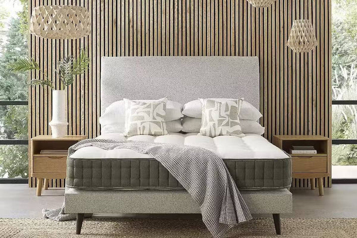 Memory foam and pocket sprung mattress comparison in modern bedroom