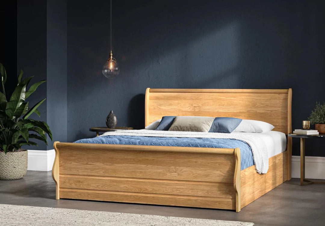 Emporia Windsor Oak Ottoman Bed Frame