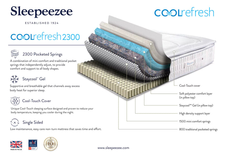 Sleepeezee Cool Refresh 2300 Mattress