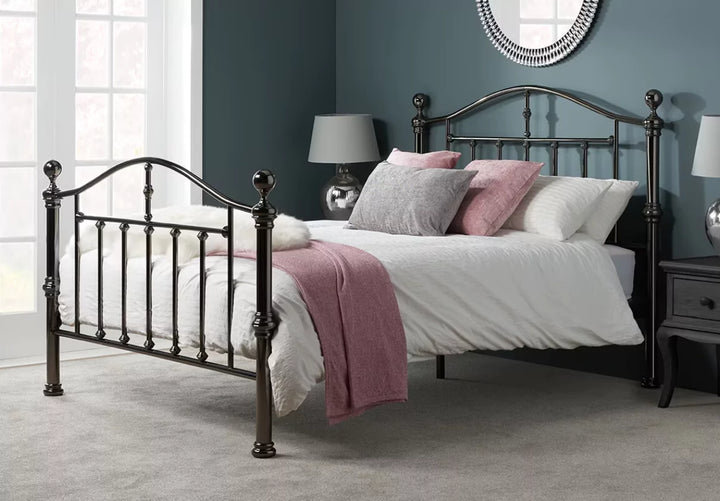 Birlea Victoria Black Nickel Metal Bed Frame