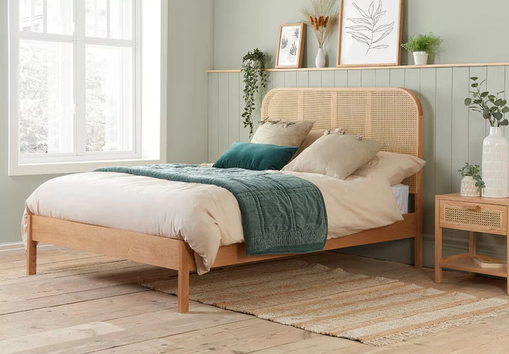 Birlea Margot Rattan Oak Bed Frame