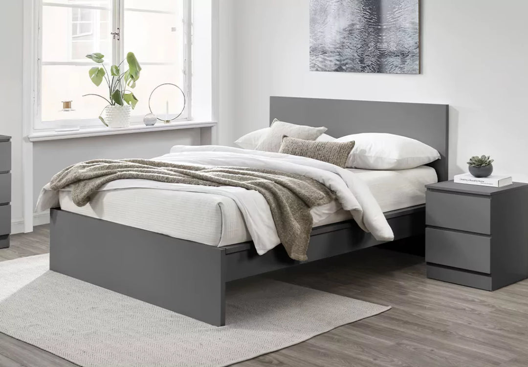 Birlea Oslo Wooden Bed Frame Grey