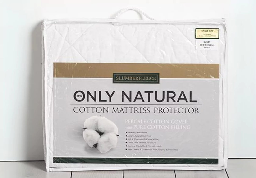 Slumberfleece Only Natural Cotton Mattress Protector