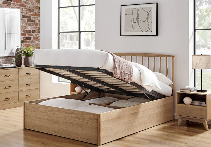 Limelight Juno Oak Ottoman Bed Frame