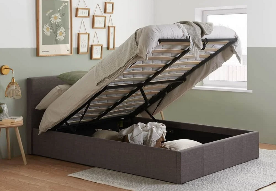 Birlea Berlin Fabric Ottoman Bed Frame Single Grey