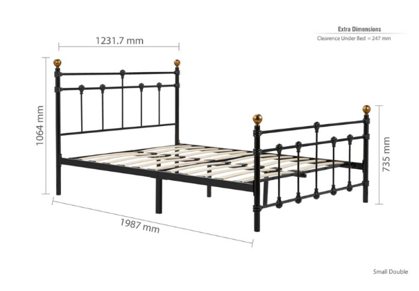 Birlea Atlas Metal Bed Frame