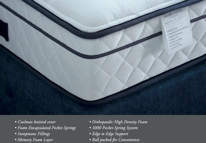 Baker and Wells Memory Comfort Mattress