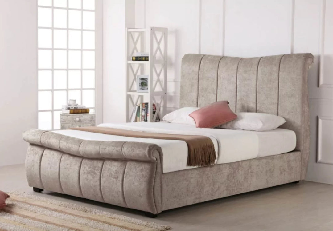 Emporia Bosworth Ottoman Bed Frame King Stone