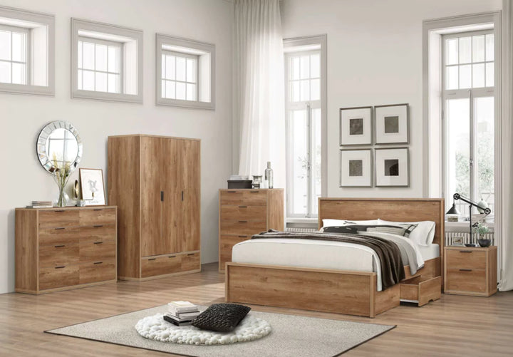 Birlea Stockwell Rustic Oak Bed Frame