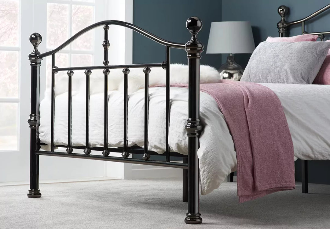 Birlea Victoria Black Nickel Metal Bed Frame