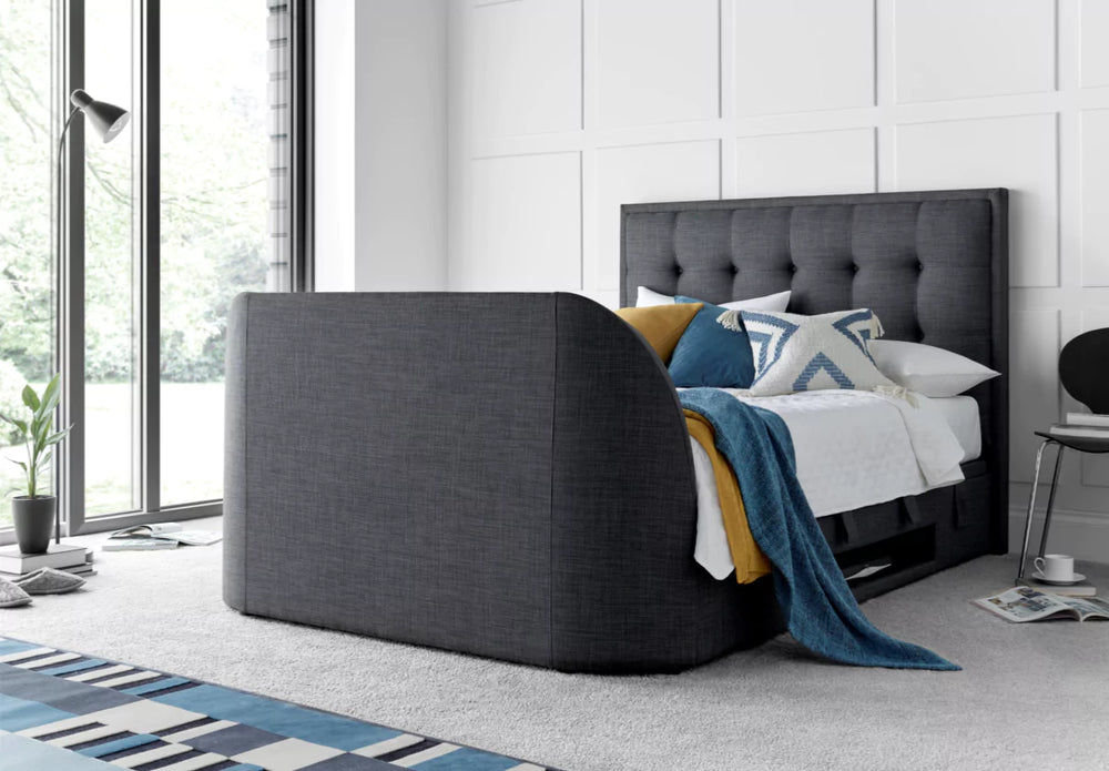 Kaydian Falmer TV Ottoman Bed Frame Pendle Slate