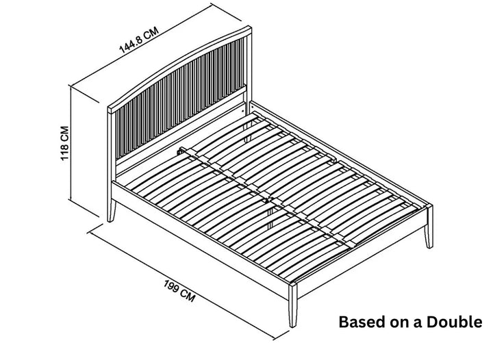 Bentley Ashby White Bed Frame