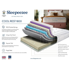 Load image into Gallery viewer, Sleepeezee Cool Rest 1800 Mattress
