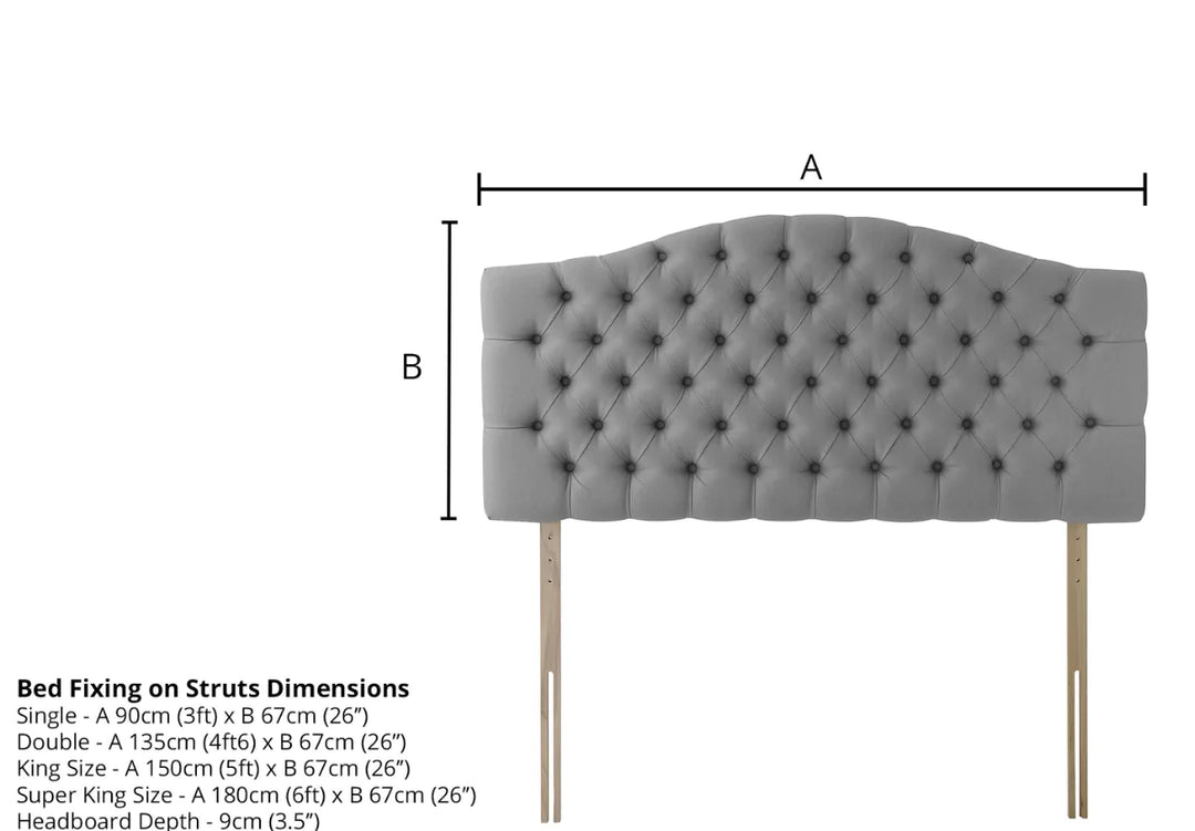 Silentnight Hampton Strutted Headboard