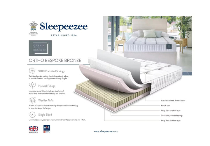 Sleepeezee Ortho Bespoke Bronze 1000 Mattress