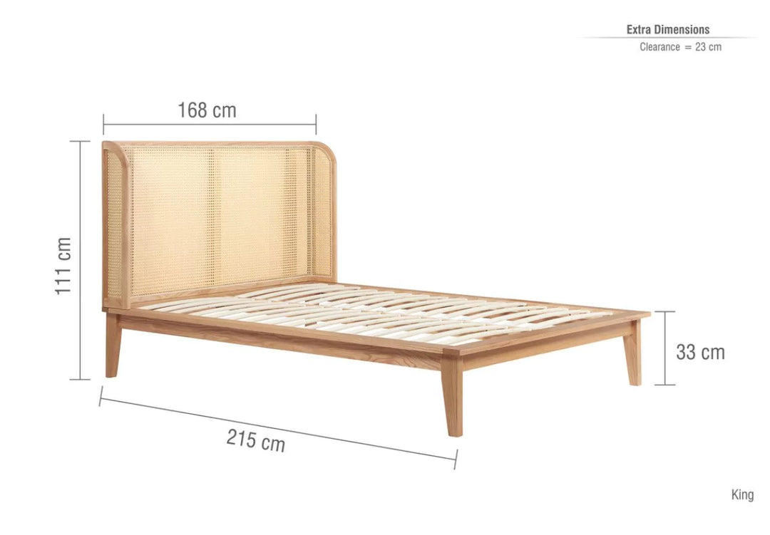 Birlea Astrid Rattan Bed Frame