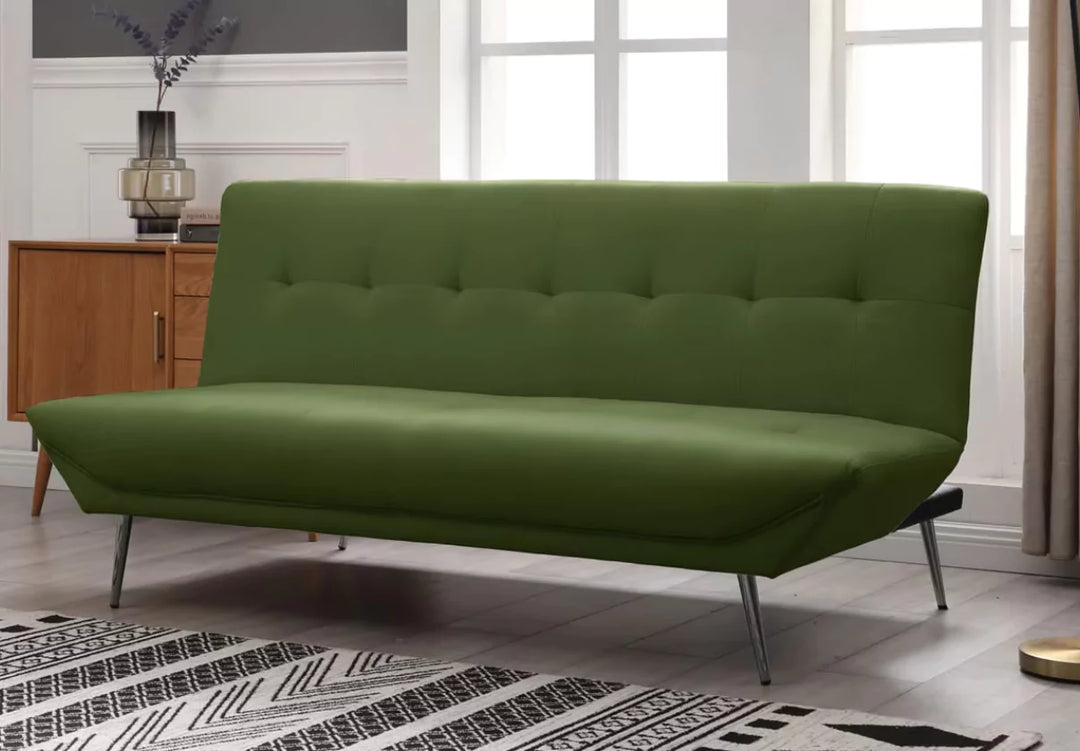 Limelight Astrid Fabric Sofa Bed Olive Green