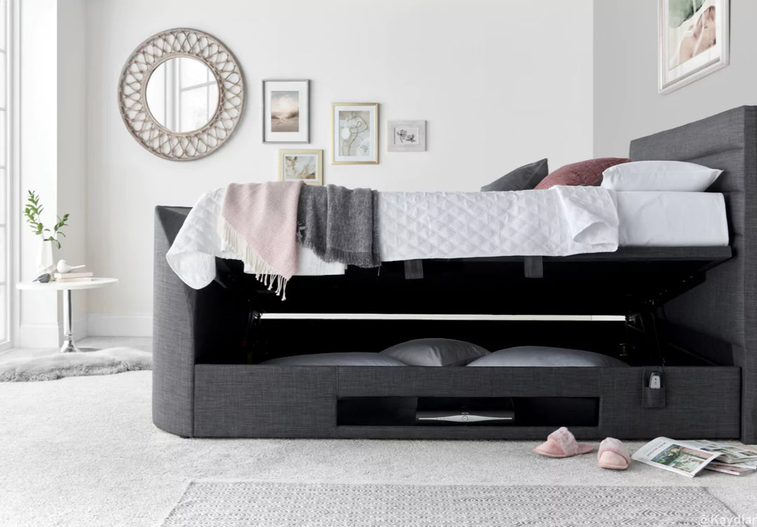 Kaydian Appleton TV Ottoman Bed Frame Pendle Slate