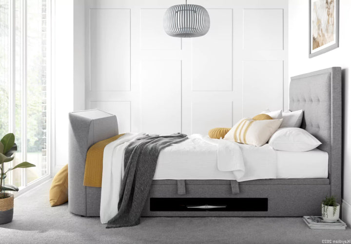 Kaydian Falmer TV Ottoman Bed Frame Marbella Grey