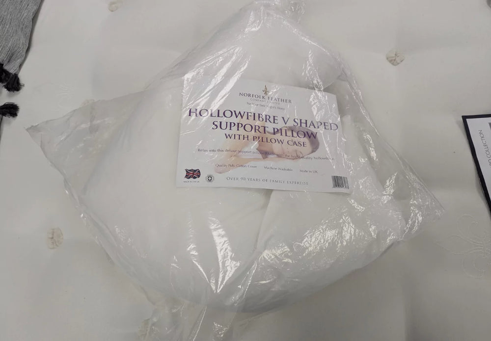 Norfolk Feather Company Hollowfibre V Shaped Support Pillow