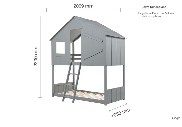 Birlea Safari Wooden Kid's Bunk Bed