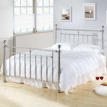 Load image into Gallery viewer, Time Living Alexander Bed Frame Chrome Nickel
