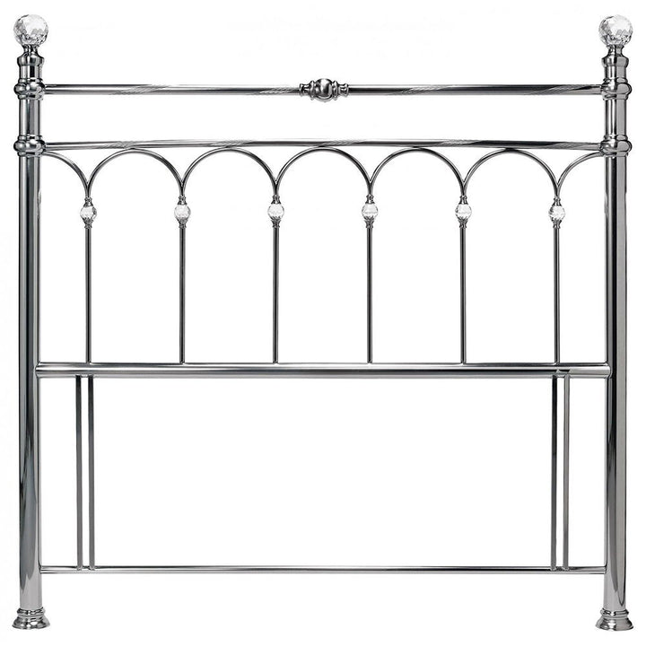 Bentley Krystal Antique Nickel Headboard