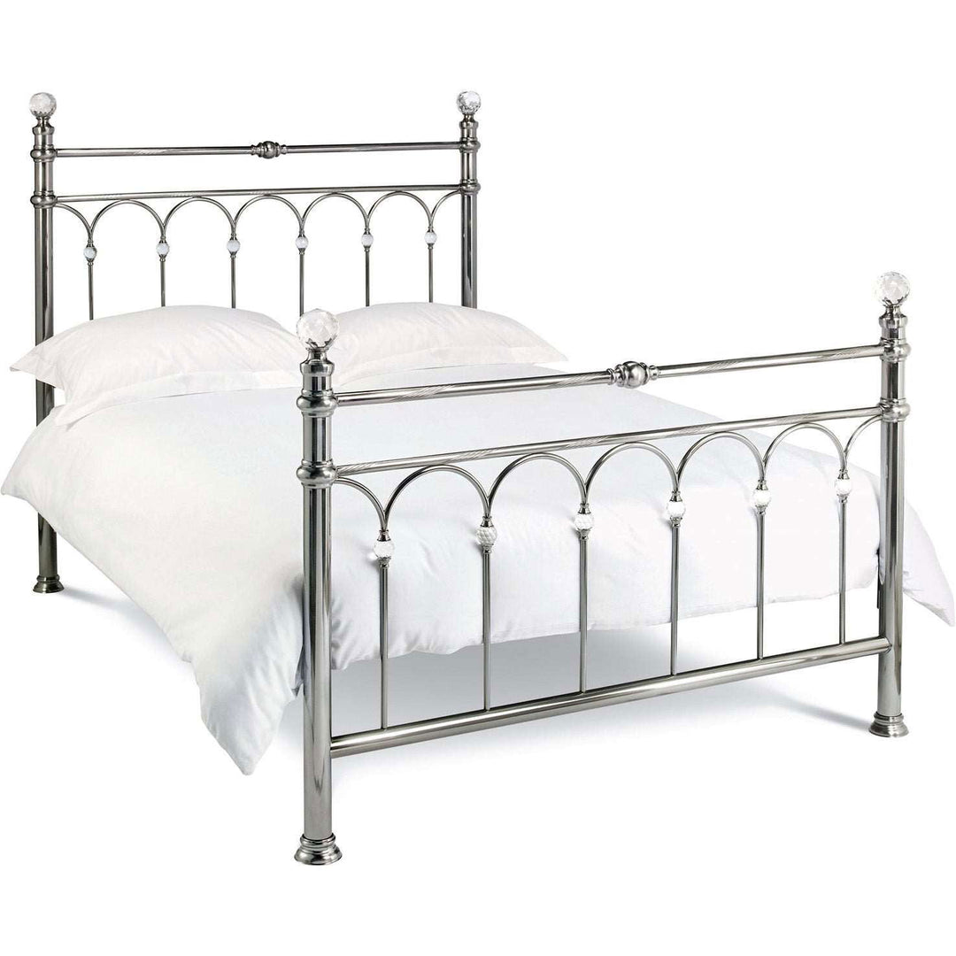 Bentley Krystal Antique Nickel Headboard