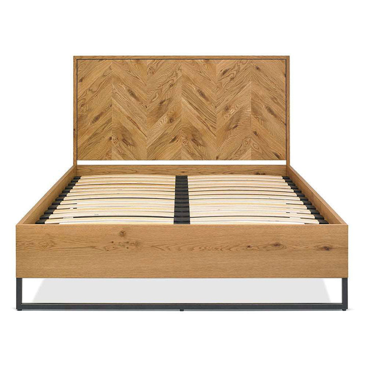 Bentley Riva Rustic Oak Panel Bed Frame