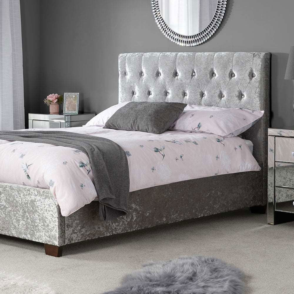 Birlea Cologne Bed Frame Crushed Steel