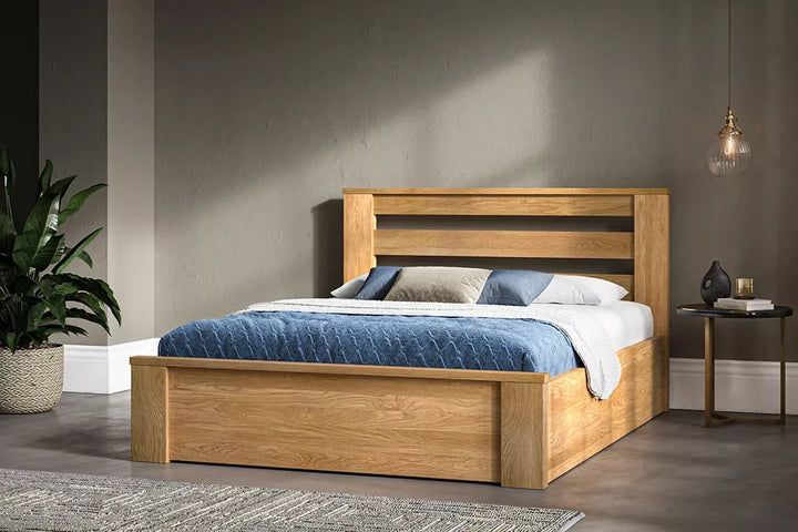 Emporia Charnwood Solid Oak Ottoman Bed Frame